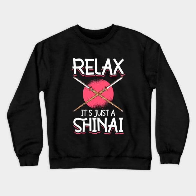 Just a shinai - bamboo sword - Kendo Crewneck Sweatshirt by Modern Medieval Design